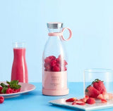 Portable USB Rechargeable Mini Blender – Travel Juice Maker Bottle (380ML