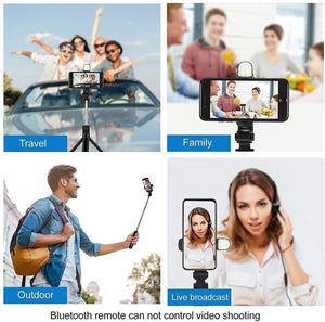 3-in-1 Extendable Selfie Stick Tripod with Bluetooth Remote – Portable Phone Stand for Photos & Videos