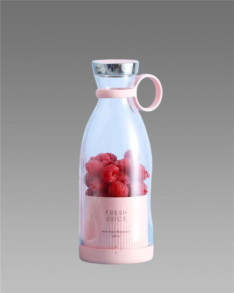 Portable USB Rechargeable Mini Blender – Travel Juice Maker Bottle (380ML