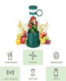 Portable USB Rechargeable Mini Blender – Travel Juice Maker Bottle (380ML