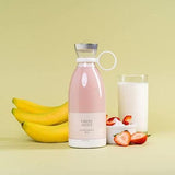 Portable USB Rechargeable Mini Blender – Travel Juice Maker Bottle (380ML